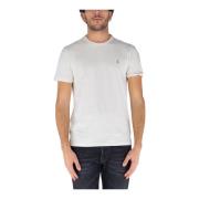 Korte Mouw Aangepast T-shirt Polo Ralph Lauren , White , Heren