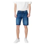 Katoenen Heren Bermuda Collectie Shorts Antony Morato , Blue , Heren