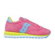 Suède Leren Sneakers Saucony , Pink , Dames