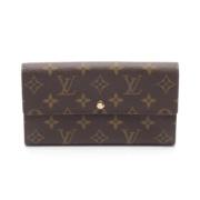 Pre-owned Leather wallets Louis Vuitton Vintage , Brown , Dames