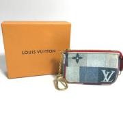 Pre-owned Denim wallets Louis Vuitton Vintage , Blue , Dames