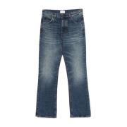 Indigo Denim Jeans met Knoopsluiting Haikure , Blue , Heren