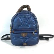 Pre-owned Cotton louis-vuitton-bags Louis Vuitton Vintage , Blue , Dam...