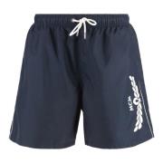 Trekkoord Zwemshorts Polyester MCM , Blue , Heren