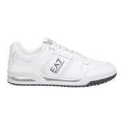 Effen Veterschoenen Emporio Armani EA7 , White , Heren