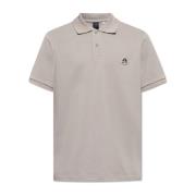 Polo met logopatch Moose Knuckles , Gray , Heren