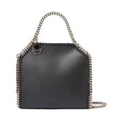 Zwarte Tas met Diamantgeslepen Ketting Stella McCartney , Black , Dame...