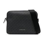 Zwarte Crossbody Tas voor Mannen Michael Kors , Black , Heren