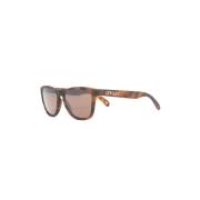 Bruine Schildpad Zonnebril Vierkant Frame Oakley , Brown , Unisex