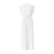 Witte Talitha Kaftan met Bloemendetails Melissa Odabash , White , Dame...