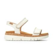 Off White Dames Sandaal Collectie Pikolinos , White , Dames