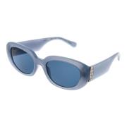 Blauwe Dames Zonnebril Ovaal Stijl Guess , Blue , Dames