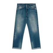 Authentieke denim baggy met gezandstraald effect Nine In The Morning ,...