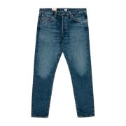 Japanse Slim Tapered Katoenen Jeans Edwin , Blue , Heren