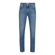 Indigo 5-Pocket Slim Fit Broek Iceberg , Blue , Heren