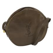 Pre-owned Leather shoulder-bags Saint Laurent Vintage , Brown , Dames