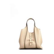 Stijlvolle Winkelzak Tod's , Beige , Dames