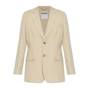 Blazer met ruitpatroon Moschino , Beige , Dames