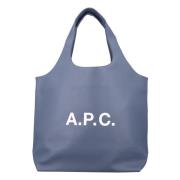 Donkerblauwe Ninon Tote Tas A.p.c. , Blue , Heren