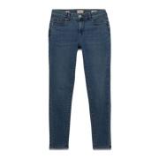 Skinny jeans met sierknoop Oltre , Blue , Dames