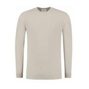 Crewneck Gebreide Trui Pullover Pure Path , Beige , Heren