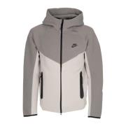 Tech Fleece Hoodie met Rits Nike , Gray , Heren