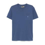 Blauwe T-shirts en Polos Polo Ralph Lauren , Blue , Heren