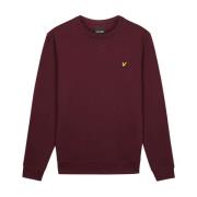 Klassieke Crew Neck Sweatshirt Burgundy Lyle & Scott , Red , Heren