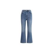 Flare Jeans met Vijf-Pocket Stijl Tory Burch , Blue , Dames