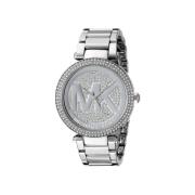 Zilver Stalen Kwarts Analoge Horloge Michael Kors , Gray , Dames