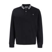 Zwart Poloshirt met Orb Logo Vivienne Westwood , Black , Heren