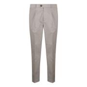 Geverfde Gabardine Broek 4 Seizoenen Brunello Cucinelli , Gray , Heren