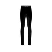 Zwarte Velvet Leggings Aw24 Tom Ford , Black , Dames