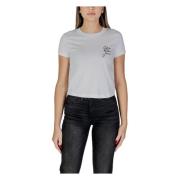 Witte Script Tee voor vrouwen Calvin Klein Jeans , White , Dames