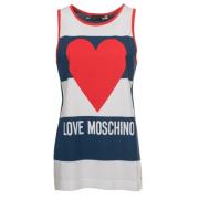 Logo Tanktop voor Vrouwen Moschino , Multicolor , Dames