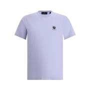 Lila T-shirt met Monogram Patch Belstaff , Purple , Heren