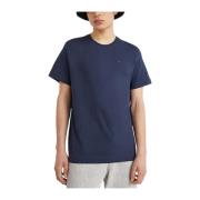 Blauw Ronde Hals T-Shirt Tommy Jeans , Blue , Heren