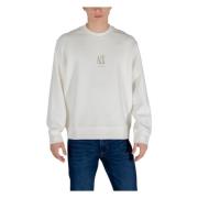 Witte Sweatshirt Lange Mouwen Lente/Zomer Armani Exchange , White , He...