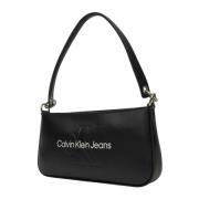 Monogram Schoudertas Modern Print Calvin Klein Jeans , Black , Dames