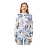 Bloemenprint knoopshirt Guess , Multicolor , Dames