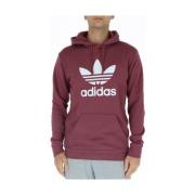 Bordeaux Print Hoodie Stijlvol Comfort Adidas , Red , Heren