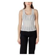 Gestreepte Mouwloze Tank Top Jacqueline de Yong , White , Dames