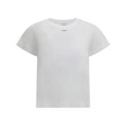 Iconische Crew Neck Tee Pinko , White , Dames