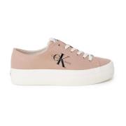 Beige Sneakers voor Dames Calvin Klein Jeans , Beige , Dames