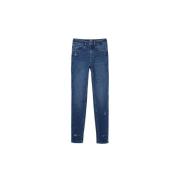 Blauwe Skinny Katoenmix Jeans Desigual , Blue , Dames