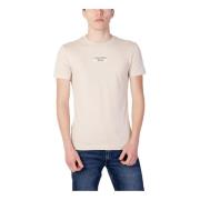 Heren Beige T-shirt Calvin Klein Jeans , Beige , Heren