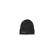 Zwarte Glitter Beanie Amour Style Hoed Pieces , Black , Dames