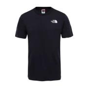 Zwart Bedrukt Katoenen T-Shirt voor Mannen The North Face , Black , He...