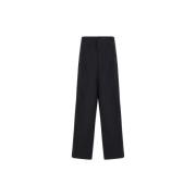 Baggy Broek met Rechte Pijpen en Patroon Balenciaga , Black , Heren