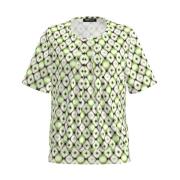 Korte Mouw Top Blouse Shirt Frank Walder , Multicolor , Dames